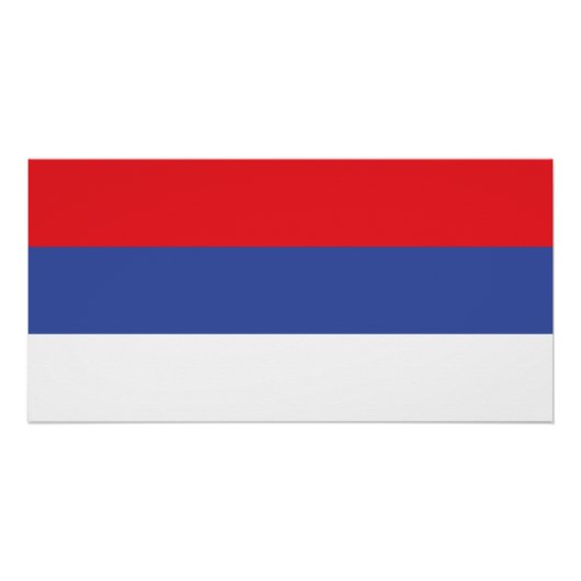 Flagge der Republika Srpska Poster (Vorderseite)