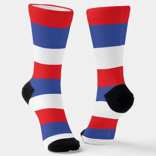 Flagge der Republika Srpska Socken (Gewinkelt)