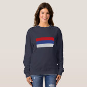 Flagge der Republika Srpska Sweatshirt (Vorne ganz)
