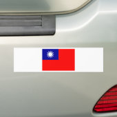 Flagge der Republiks China (Taiwan) - 中華民國國旗 Autoaufkleber (Auf Auto)