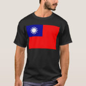 Flagge der Republiks China (Taiwan) - 中華民國國旗 T-Shirt (Vorderseite)