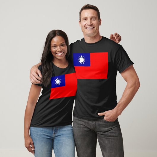 Flagge der Republiks China (Taiwan) - 中華民國國旗 T-Shirt (Unisex)