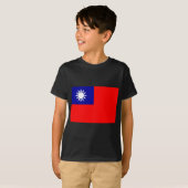 Flagge der Republiks China (Taiwan) - 中華民國國旗 T-Shirt (Vorne ganz)