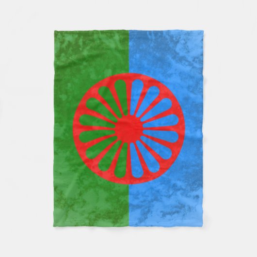 Flagge der Roma Fleecedecke (Vorderseite)