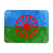 Flagge der Roma Magnet (Horizontal)