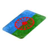 Flagge der Roma Magnet (Linke Seite)