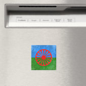 Flagge der Roma Magnet (In Situ (Geschirrspüler))