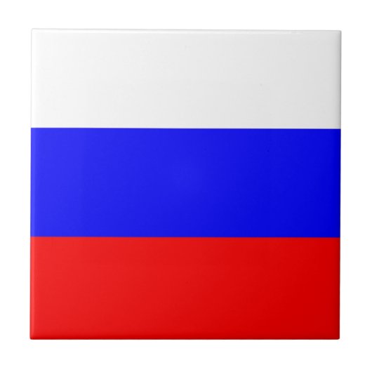 Flagge der Russischen Föderation - ФлагРоссии Fliese (Vorderseite)