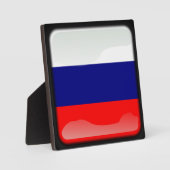 Flagge der Russischen Föderation Fotoplatte (Vorderseite)