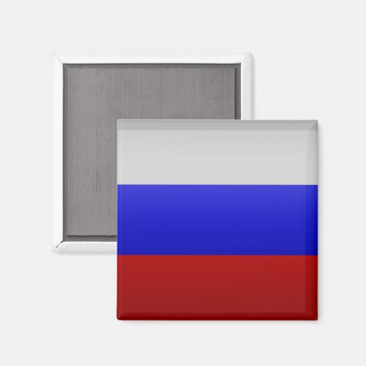 Flagge der Russischen Föderation Magnet (Vorderseite/Rückseite)