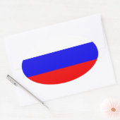 Flagge der Russischen Föderation Ovaler Aufkleber (Umschlag)