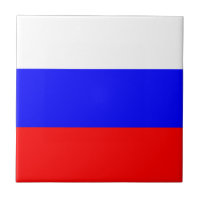 Flagge der russischen Keramik Tile