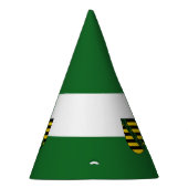 Flagge der Sachsen Partyhut (Rechts)