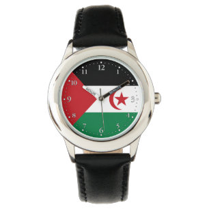 Flagge der Sahrawi Arabischen Demokratischen Repub Armbanduhr