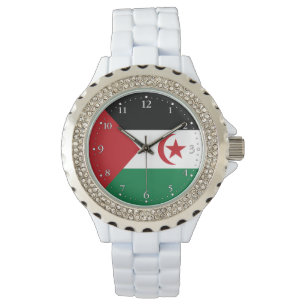 Flagge der Sahrawi-Arabischen Demokratischen Repub Armbanduhr