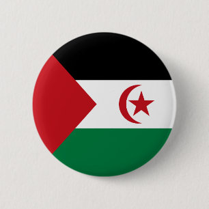 Flagge der Sahrawi Arabischen Demokratischen Repub Button
