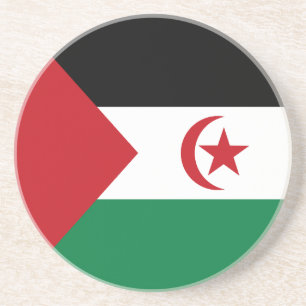 Flagge der Sahrawi Arabischen Demokratischen Repub Getränkeuntersetzer