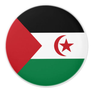 Flagge der Sahrawi Arabischen Demokratischen Repub Keramikknauf