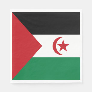 Flagge der Sahrawi Arabischen Demokratischen Repub Serviette