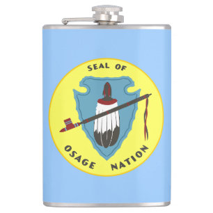 Flagge der Salbei-Nation Flachmann