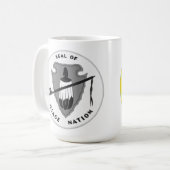 Flagge der Salbei-Nation Kaffeetasse (Vorderseite Links)
