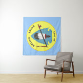 Flagge der Salbei-Nation Wandteppich (Beispiel (Horizontal))