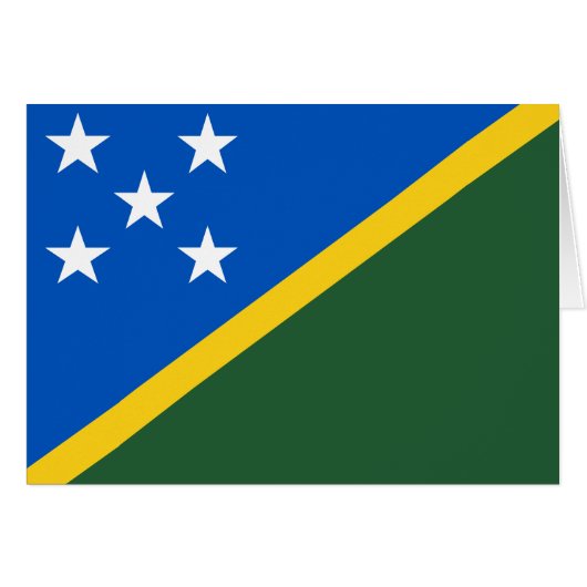 Flagge der Salomonen (Vorderseite (Horizontal))