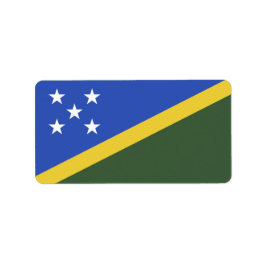 Flagge der Salomonen Adressaufkleber