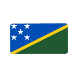 Flagge der Salomonen Adressaufkleber