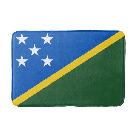 Flagge der Salomonen Badematte (Vorderseite)