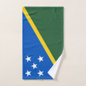 Flagge der Salomonen Badhandtuch Set (Handtuch)