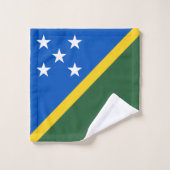 Flagge der Salomonen Badhandtuch Set (Waschlappen)
