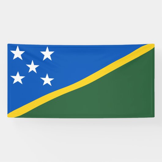 Flagge der Salomonen Banner (Horizontal)