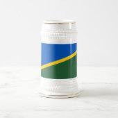 Flagge der Salomonen Bierglas (Mittel)