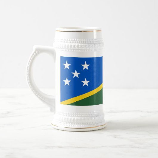Flagge der Salomonen Bierglas (Links)