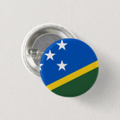 Flagge der Salomonen Button (Vorne & Hinten)
