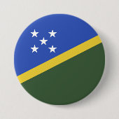 Flagge der Salomonen Button (Vorderseite)