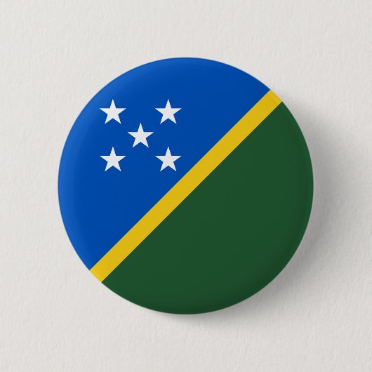 Flagge der Salomonen Button (Vorderseite)