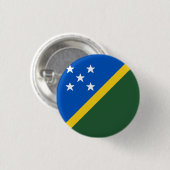 Flagge der Salomonen Button (Vorne & Hinten)