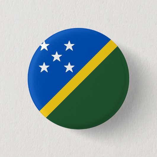Flagge der Salomonen Button (Vorderseite)