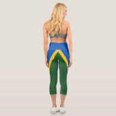 Flagge der Salomonen Capri Leggings (Rückseite)