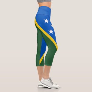 Flagge der Salomonen Capri Leggings