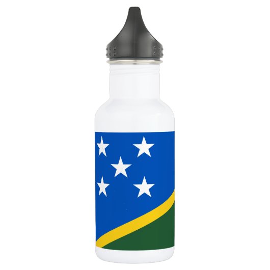 Flagge der Salomonen Edelstahlflasche (Links)