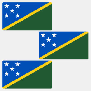 Flagge der Salomonen Etiketten