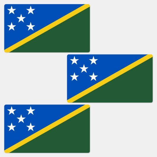 Flagge der Salomonen Etiketten (Gruppe)