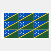 Flagge der Salomonen Etiketten (Blatt)