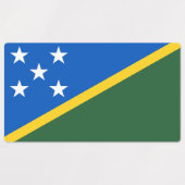 Flagge der Salomonen Etiketten (Design 1)