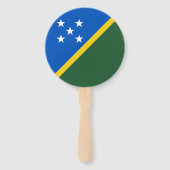 Flagge der Salomonen Fächer (Rückseite)