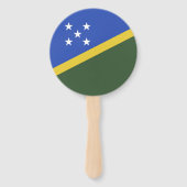 Flagge der Salomonen Fächer (Rückseite)