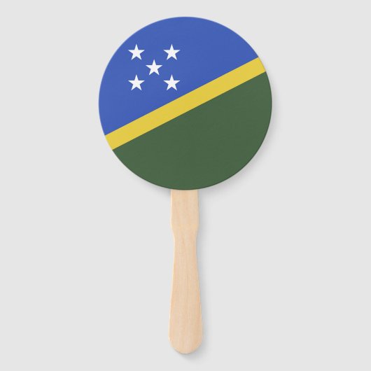 Flagge der Salomonen Fächer (Vorderseite)